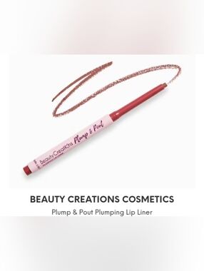 New In Box BEAUTY CREATIONS COSMETICS Plump & Plout Plumping Lip Liner